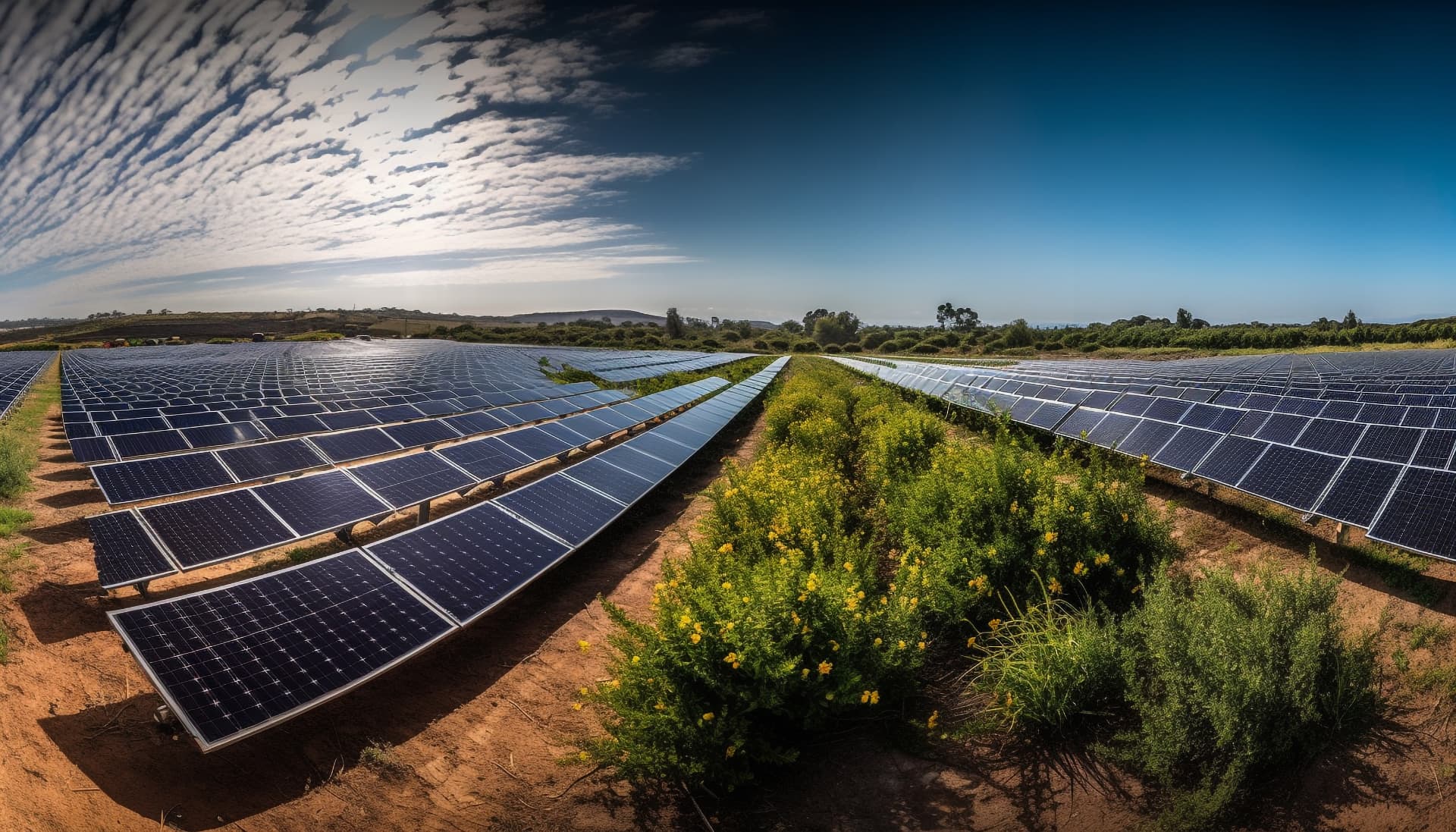 Usina solar monitorada pela Guardiam